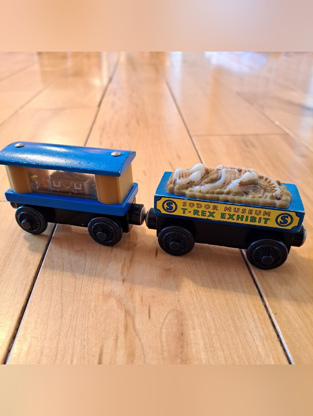 DINO FOSSIL CAR & JEWEL CAR Thomas Train Wooden Railway